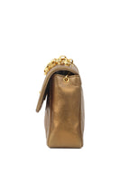 Chanel Gold Matellic Vintage Chain Bag.
