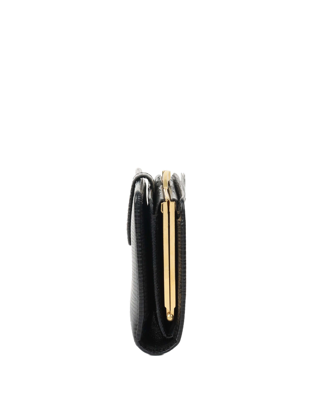 Louis Vuitton Black Epi Leather Short Wallet.