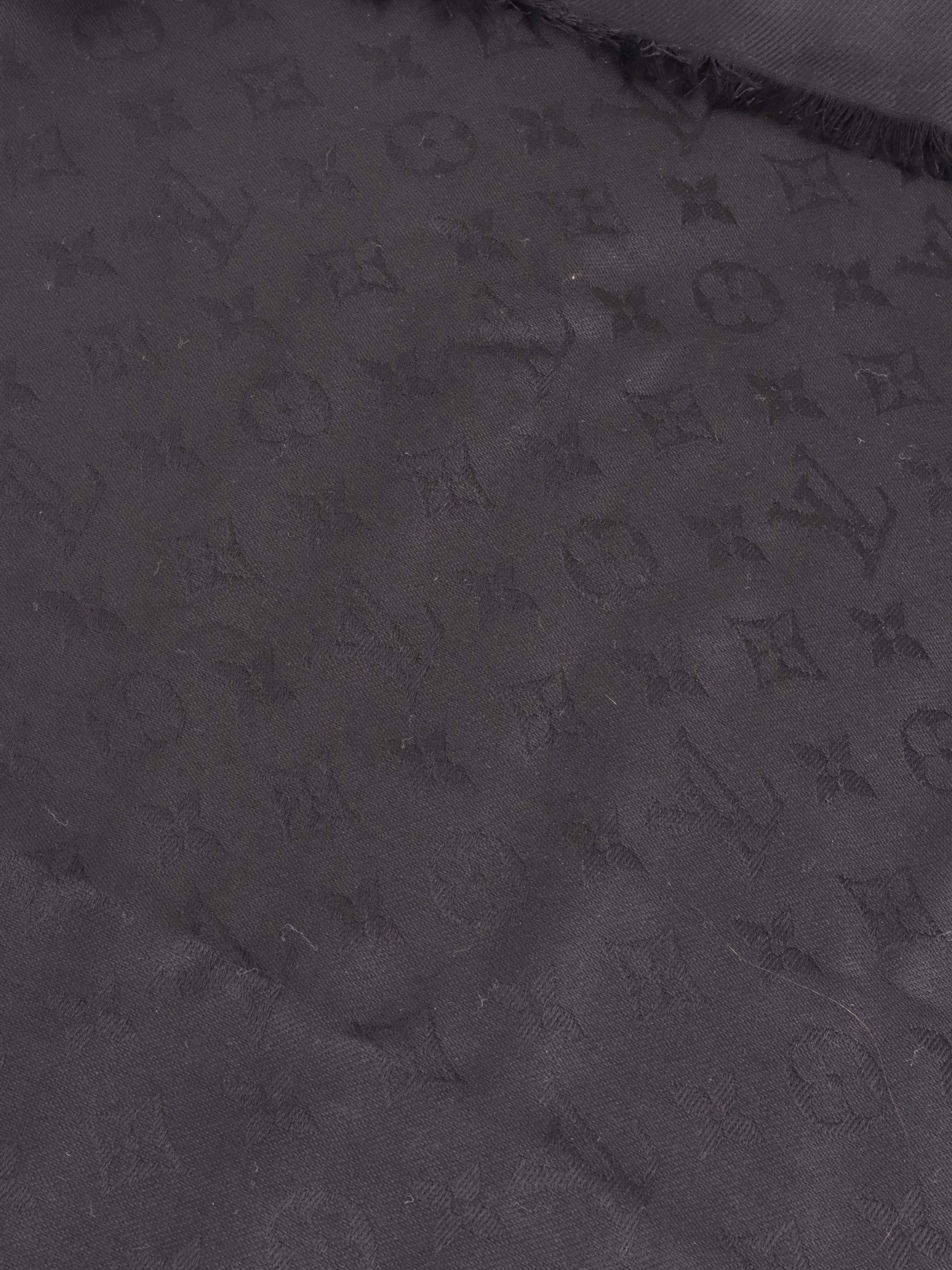 Louis Vuitton Black Monogram Classic Shawl