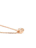 Hermes Rose Gold Marron Glace Mini Pop H Necklace