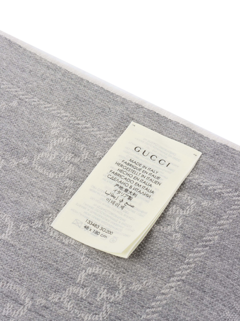 Gucci Wool Jacquard Scarf.