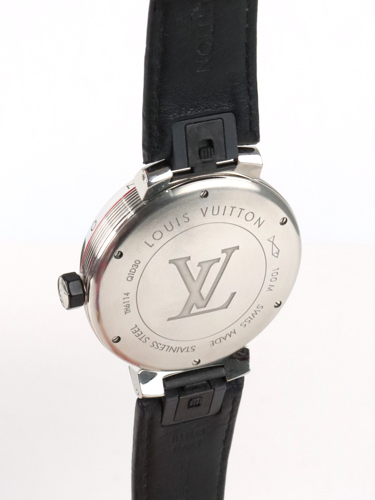 Louis Vuitton Tambour Graphite GMT Q1D30 Automatic Gray Dial Watch 41mm