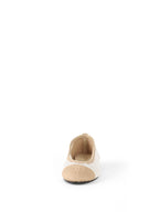 Chanel 25P Two Tone White & Beige Raffia Crochet Woven Ballerina Ballet