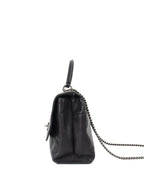 Chanel Black Lambskin 2016 Two - Way Bag SHW.