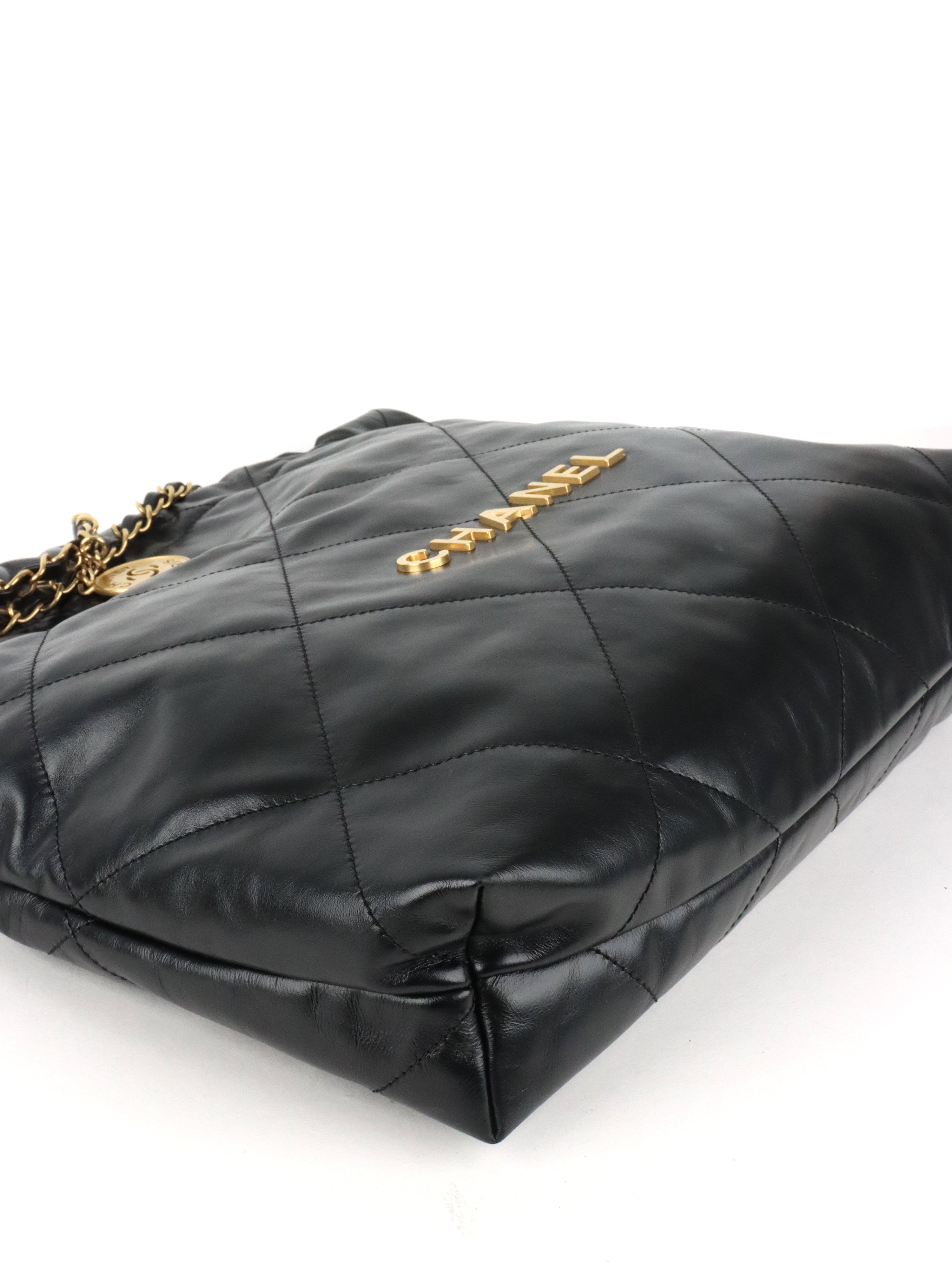 Chanel 22 Medium Black Bag.
