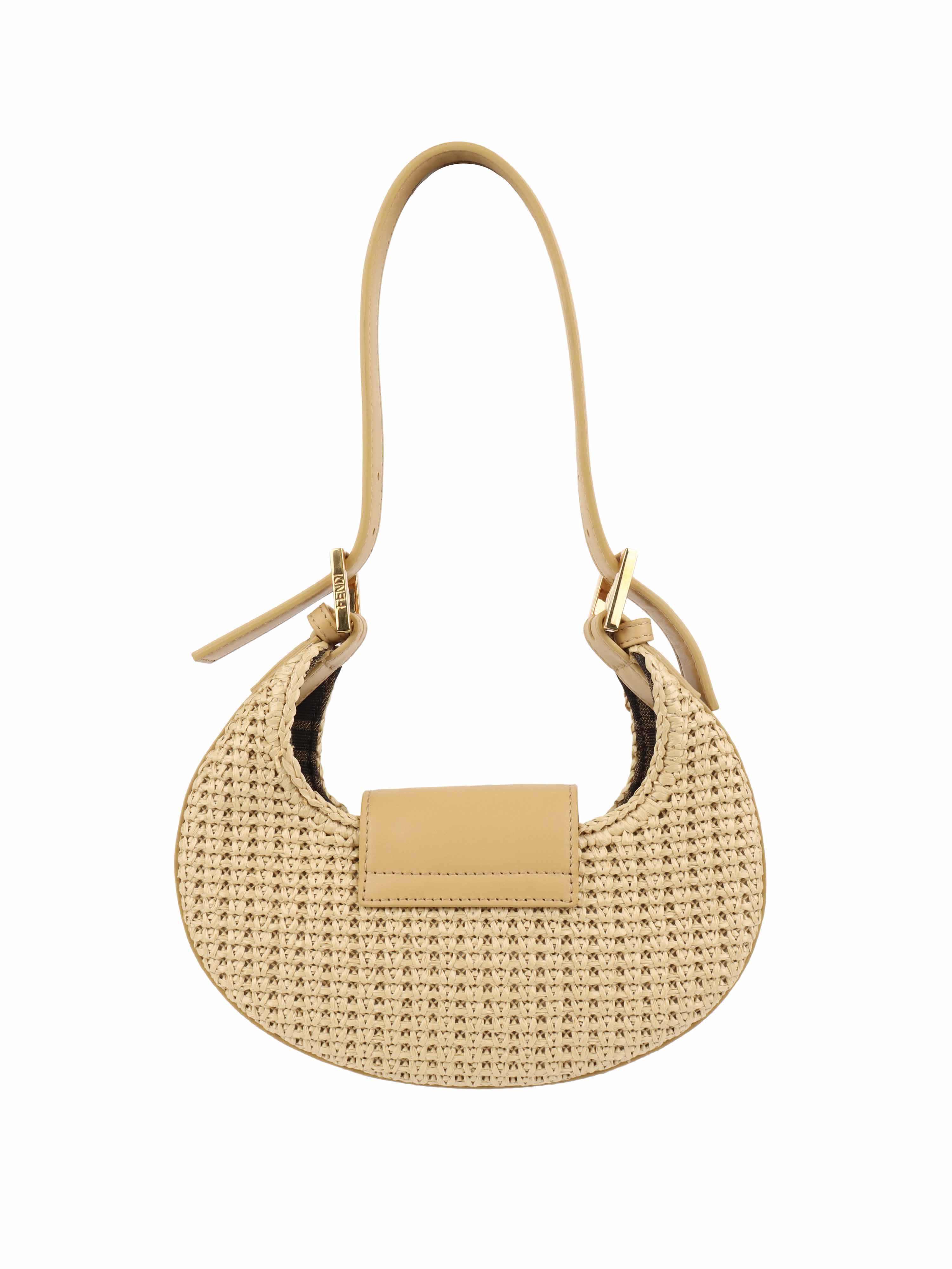 Fendi Cookie Mini Raffia Bag.