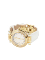 Versace Reve Gold with Diamond and Mother of Pearl 34mm Dial Watch.
