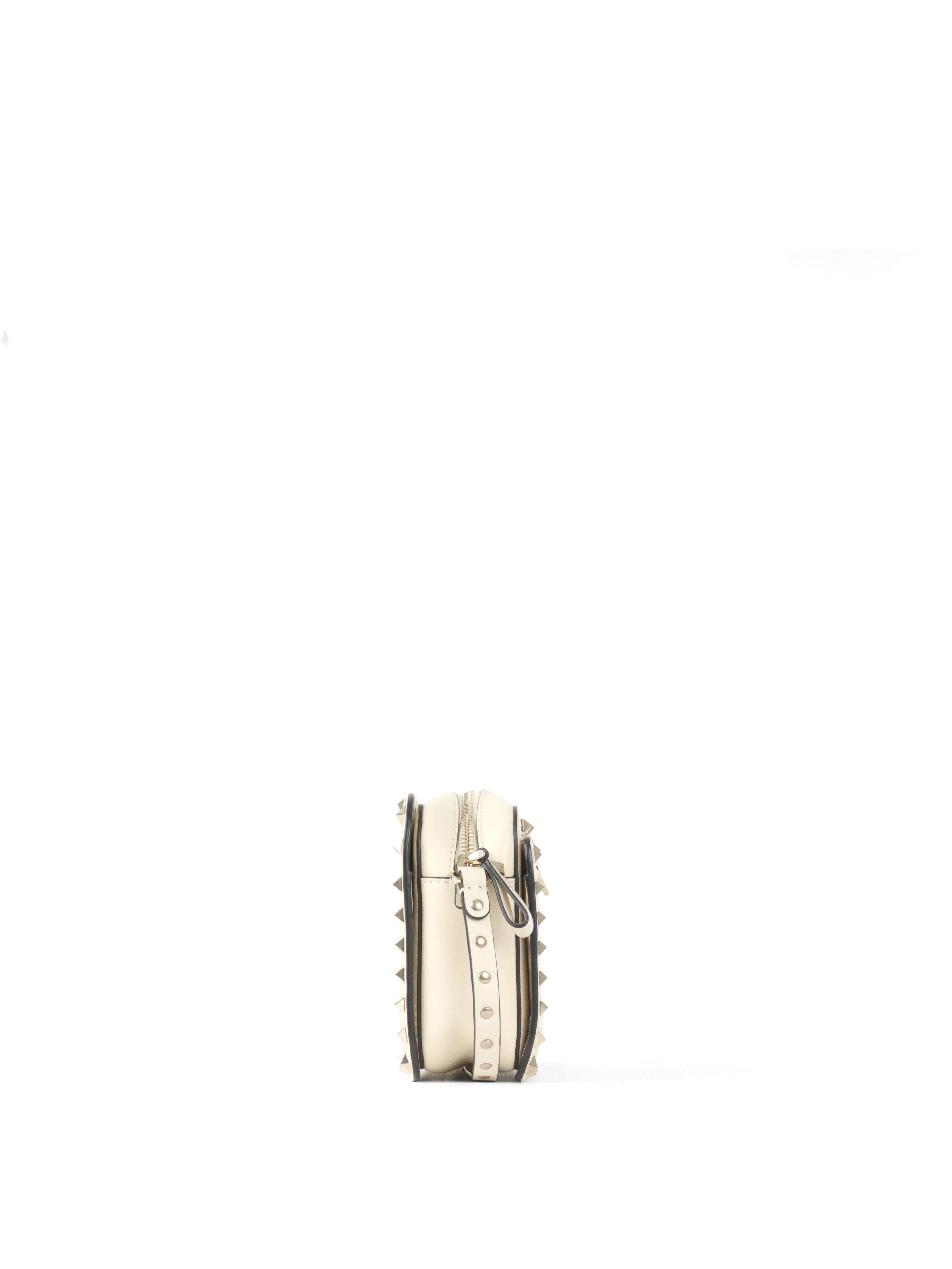 Valentino White Rockstuds Camera Bag