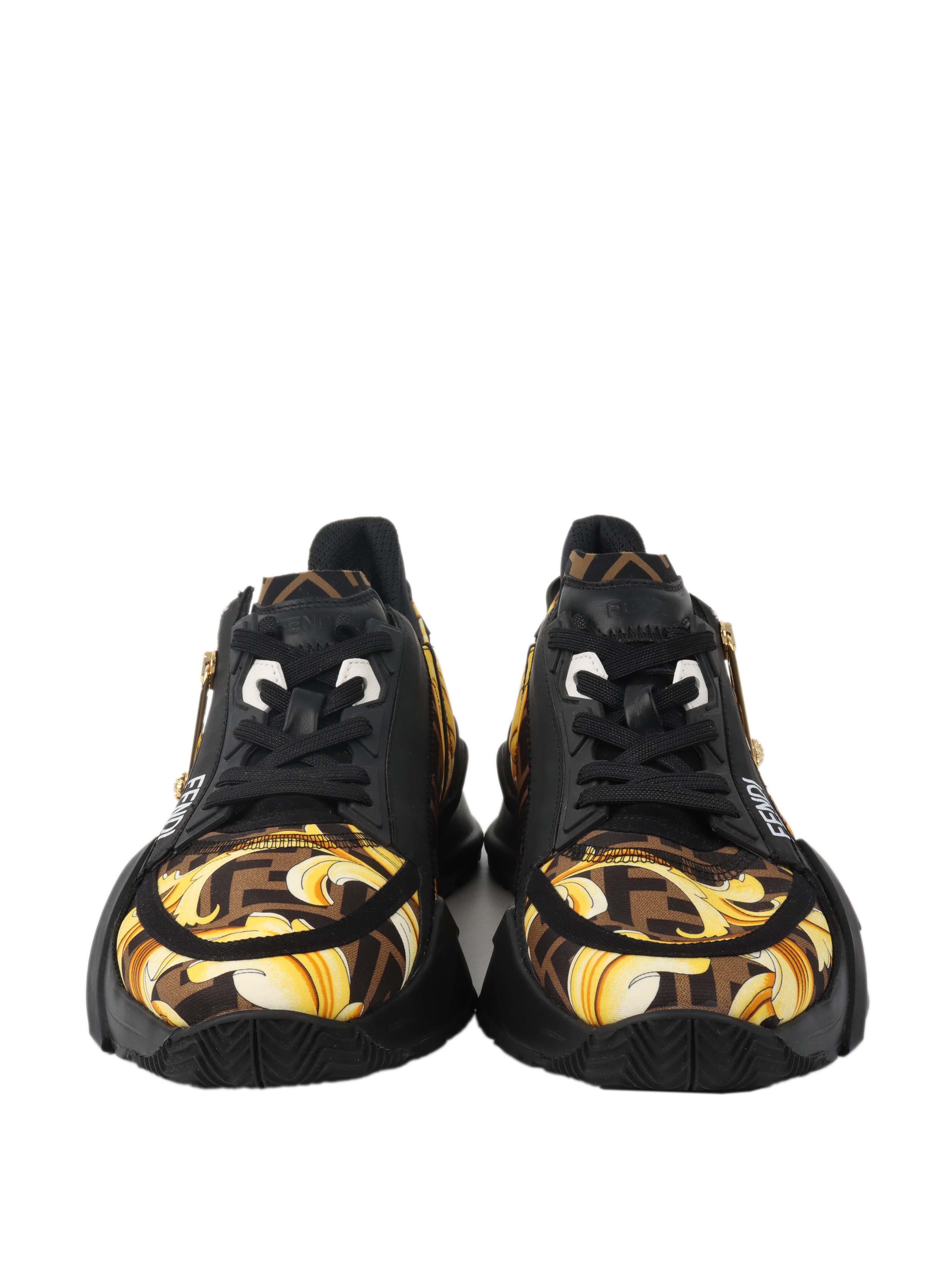 Fendi x Versace Fendance Flow Sneakers.