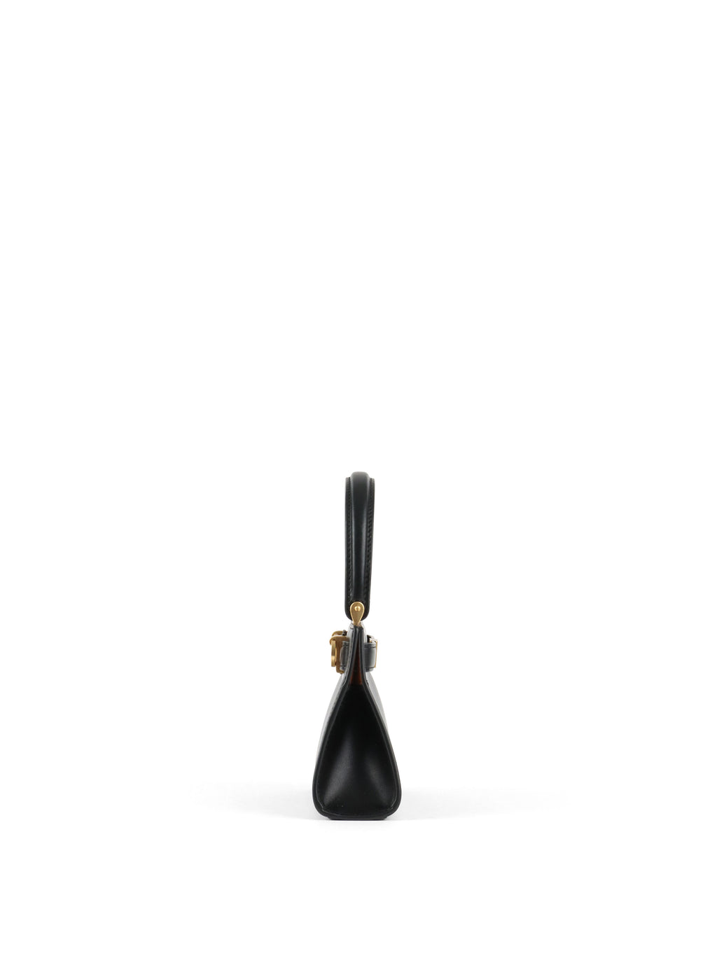 Tory Burch Black Mini Lee Radziwill Top Handle Bag GHW