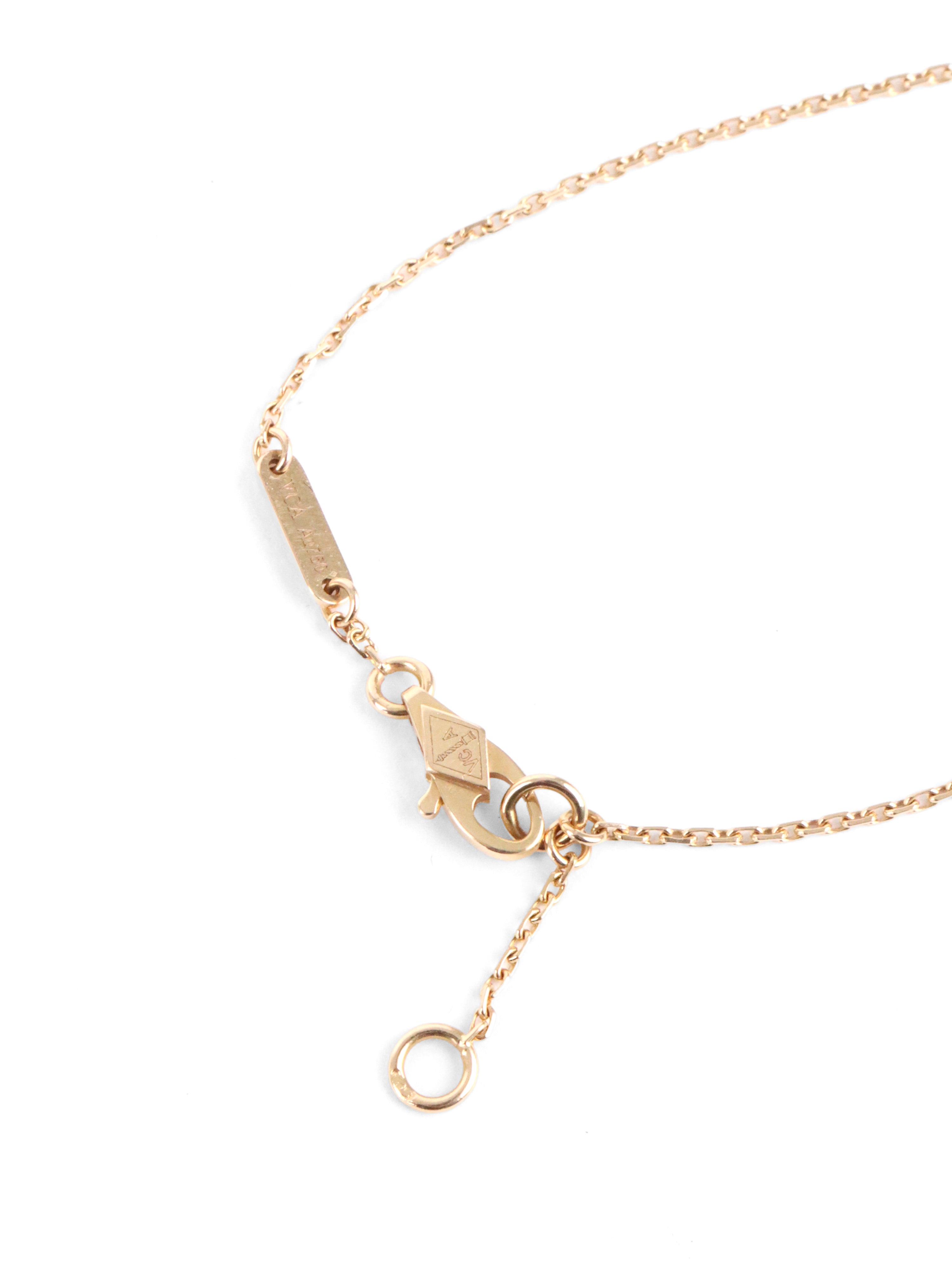 Van Cleef & Arpels Rose Gold Carnelian Sweet Alhambra Bracelet