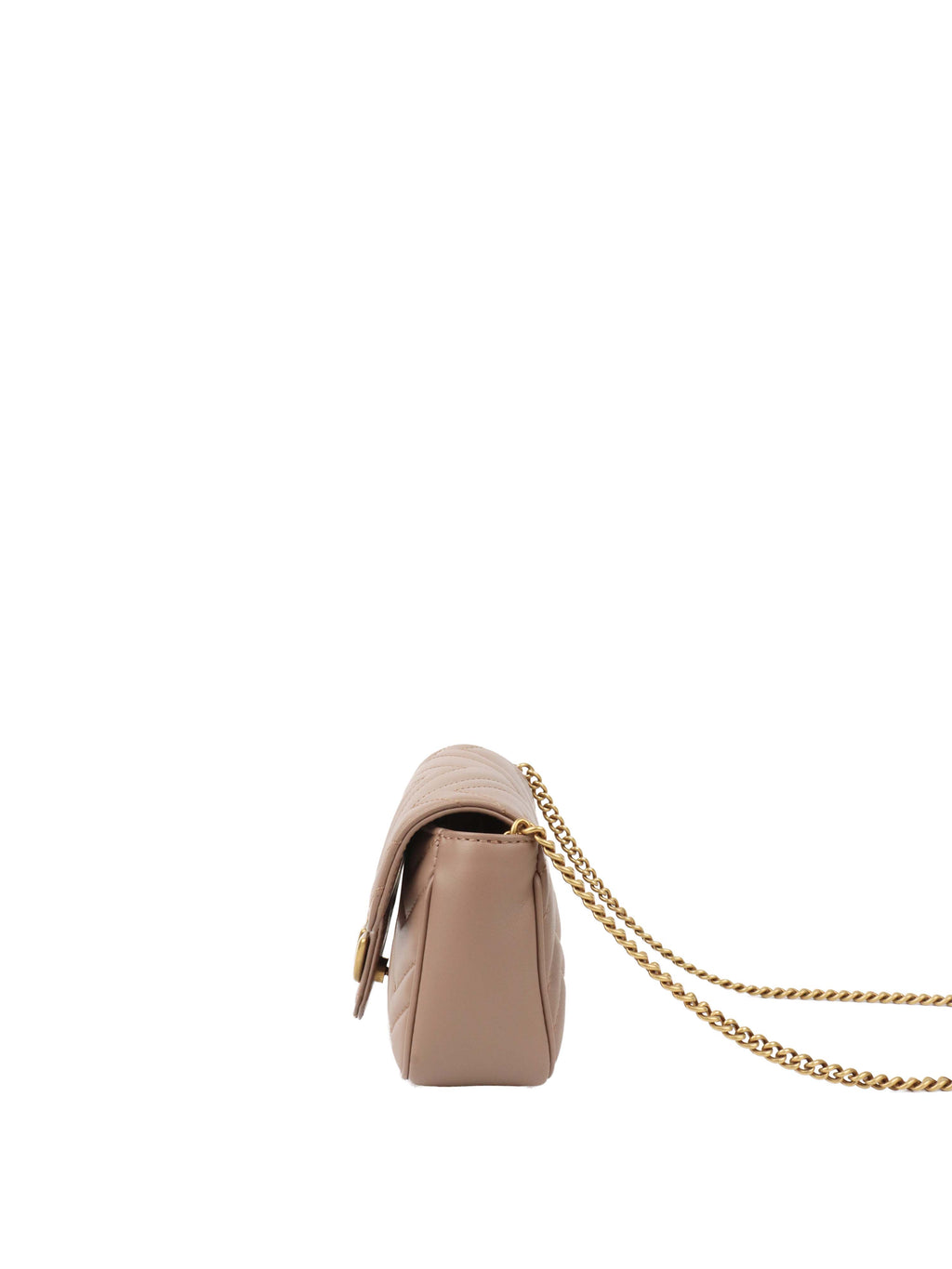 Gucci Dusty Pink Super Mini Marmont Matelasse.
