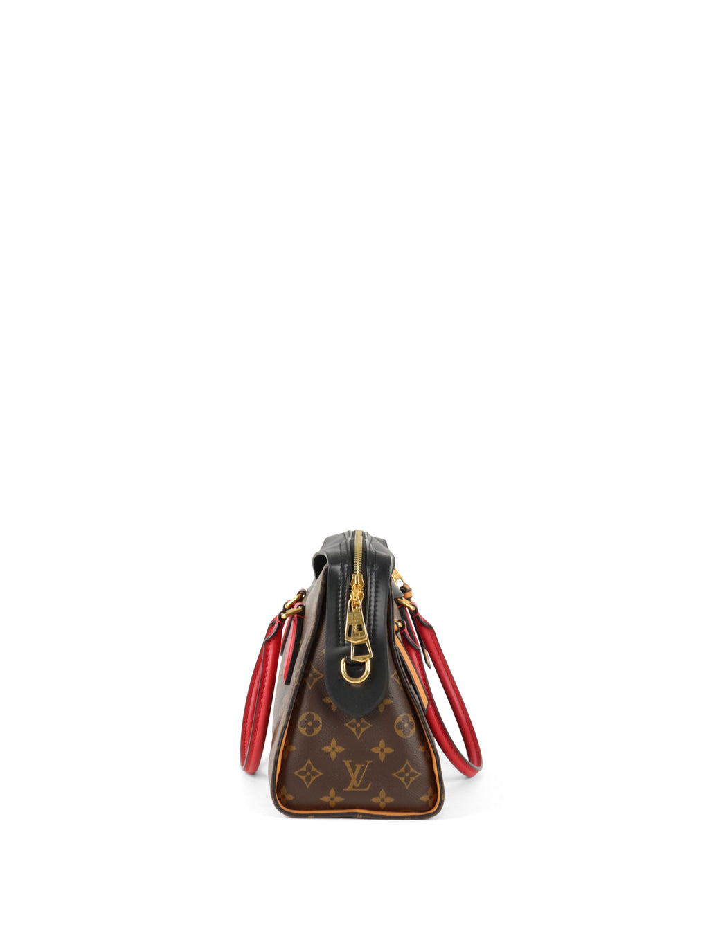 Louis Vuitton Black & Red Monogram Tuileries Bag