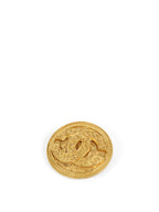 Chanel 1994 Baroque Embellished CC Medallion Brooch
