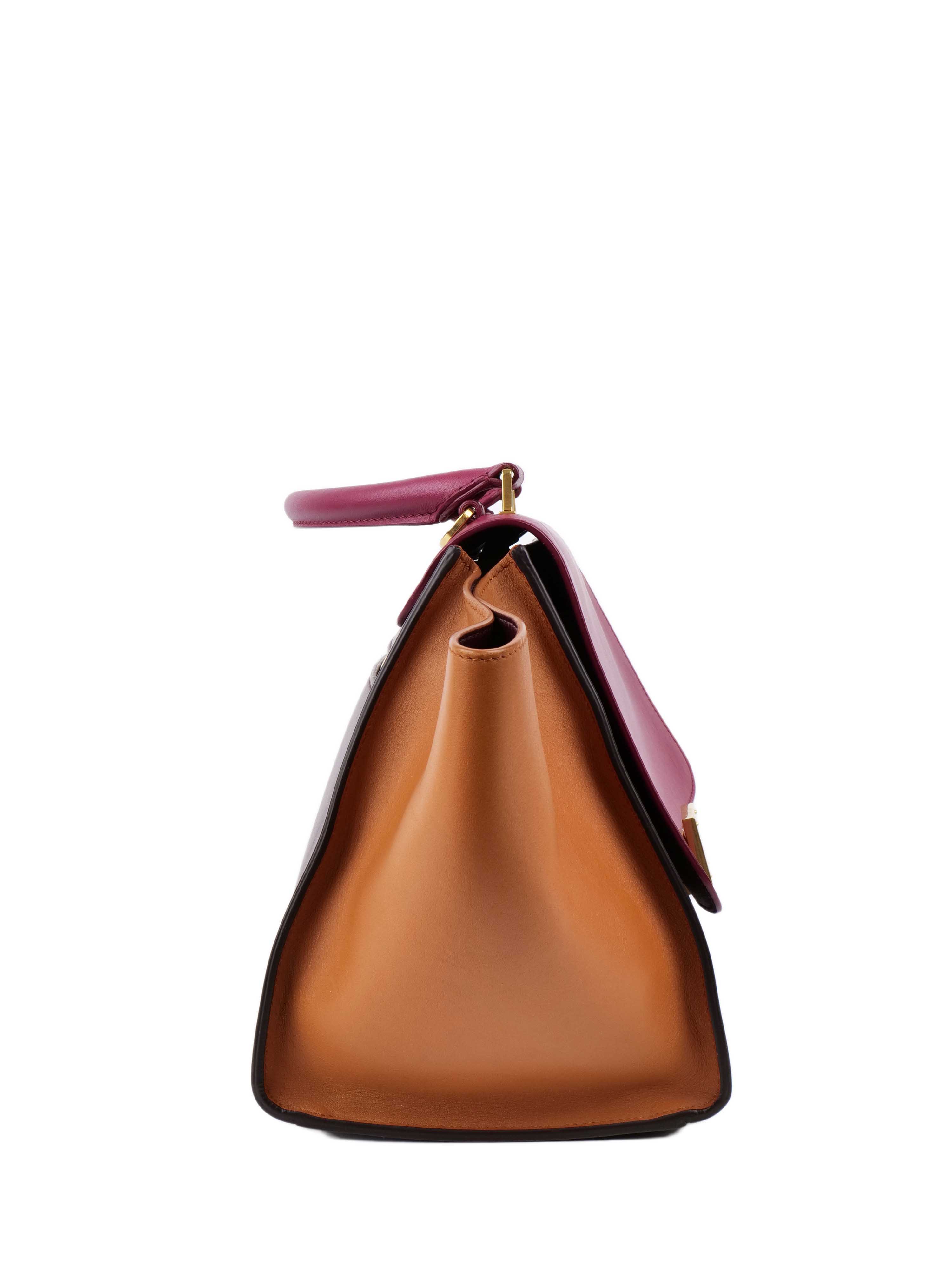 Celine Small Tri Colour Trapez Bag.
