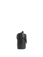 Saint Laurent  Black Quilted Lambskin June Box Shoulder Bag.