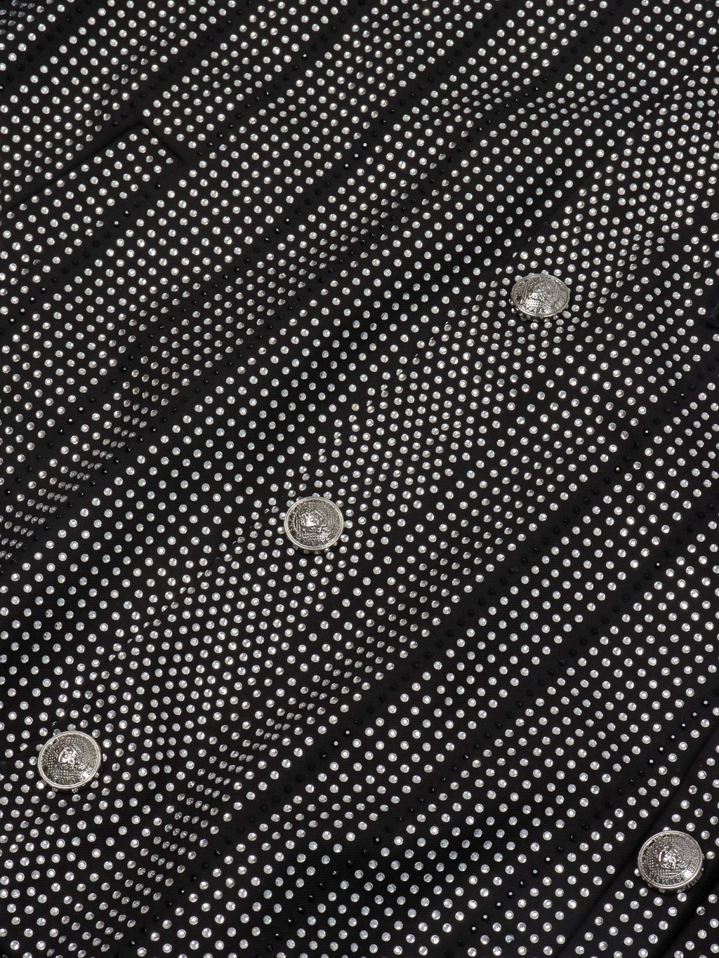 Balmain 1946 Strass Striped Bomber Jacket.