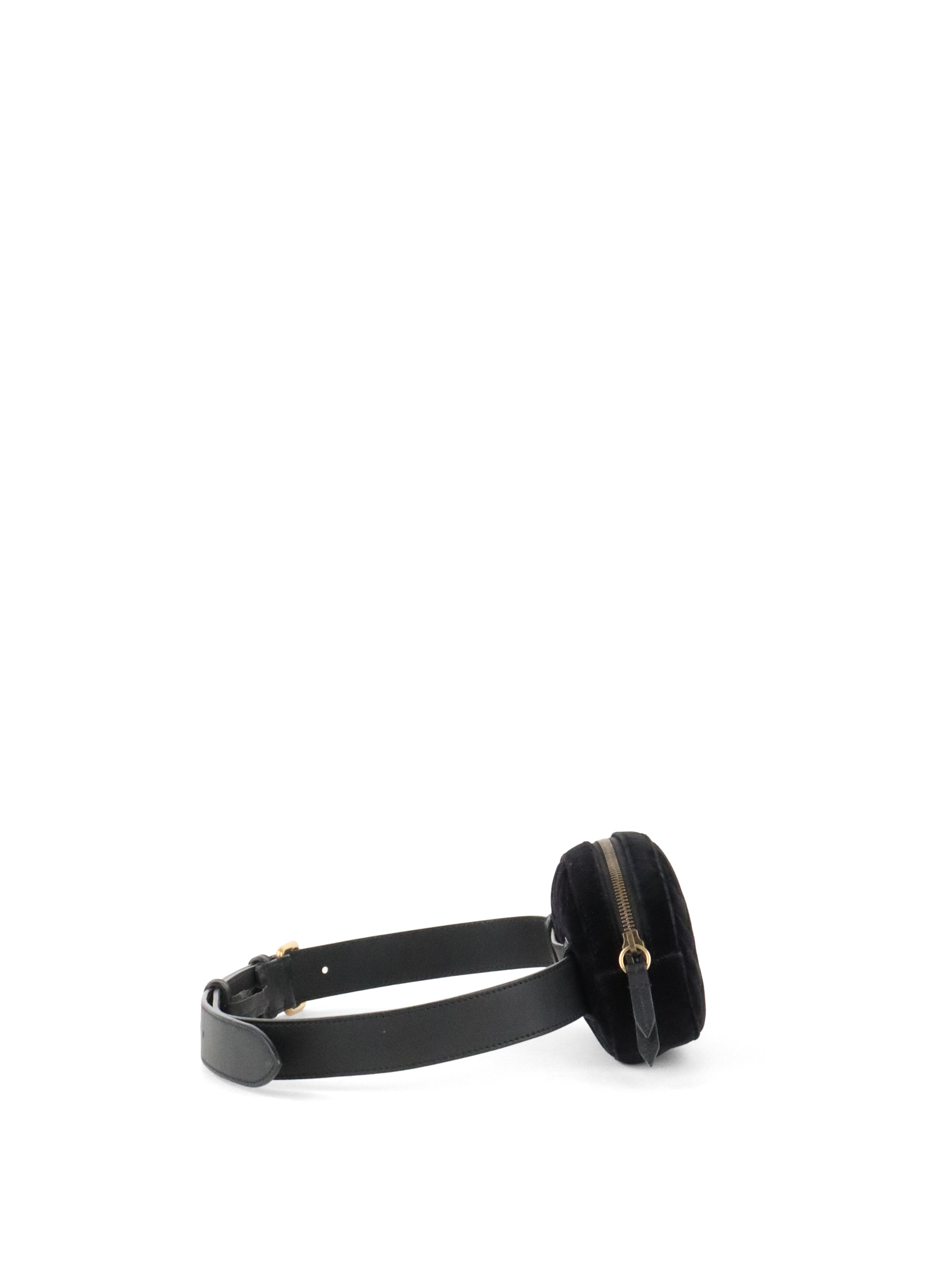 Gucci Black Velvet Belt Bag
