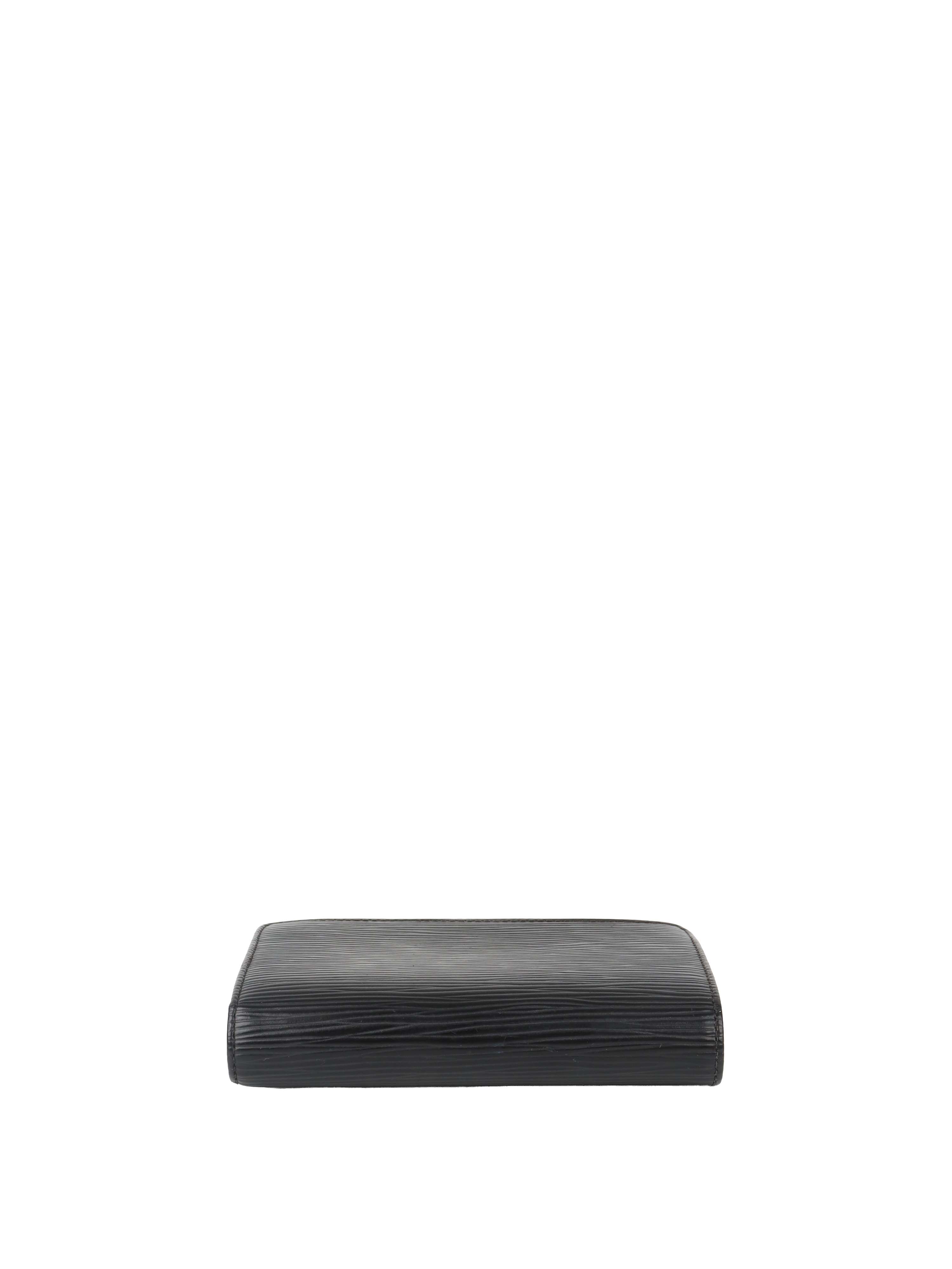 Louis Vuitton Black Epi Leather Short Wallet