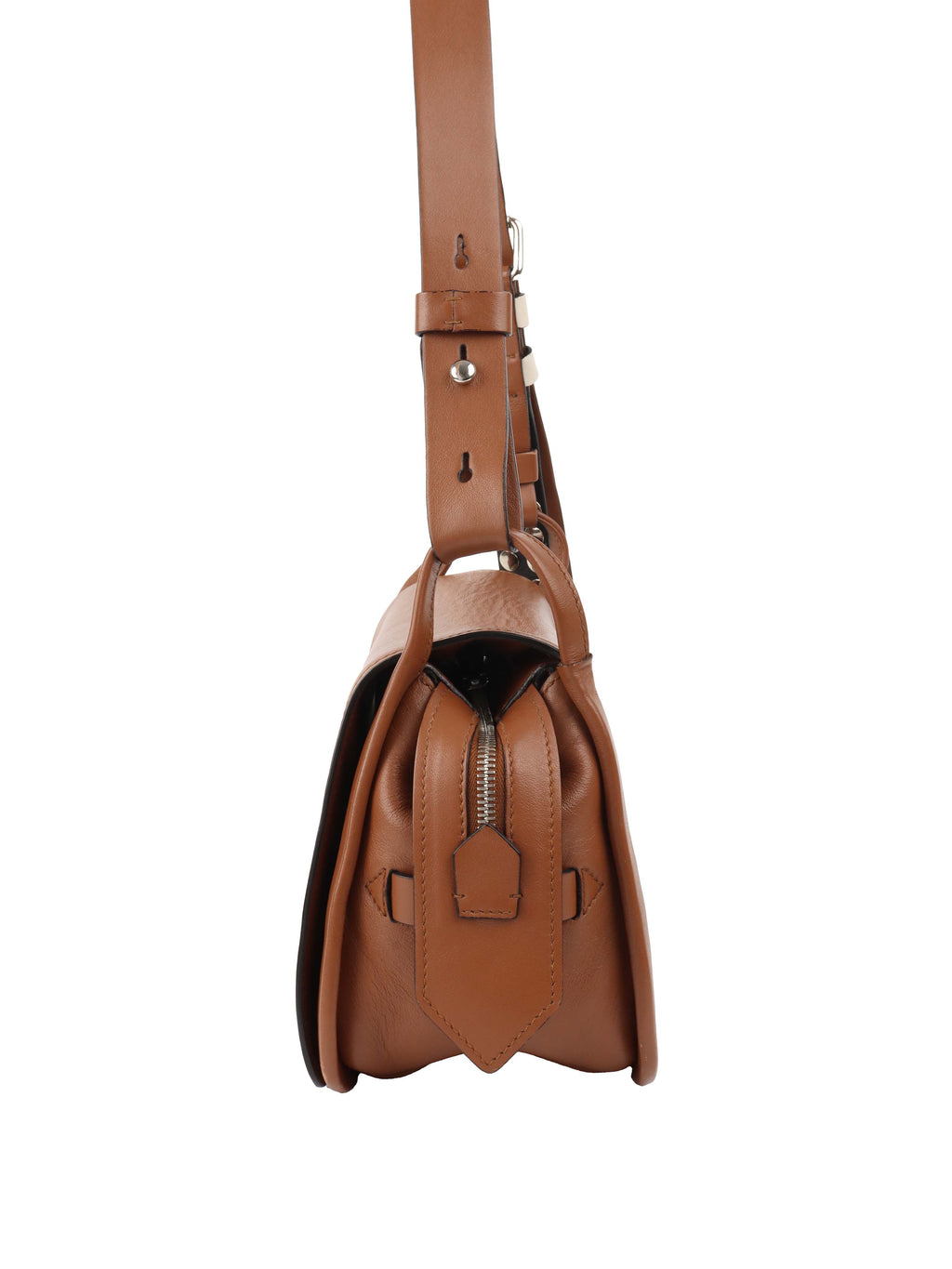 Prada Cognac Luxe Shoulder Bag.