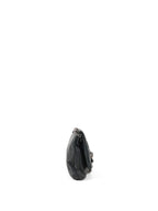 Miu Miu Black Smooth Leather with Crystal Strap Bag