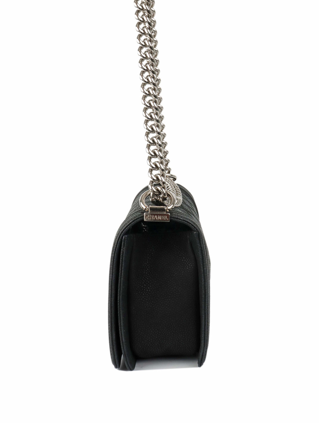 Chanel Black Medium Soft Caviar Boy Bag SHW.