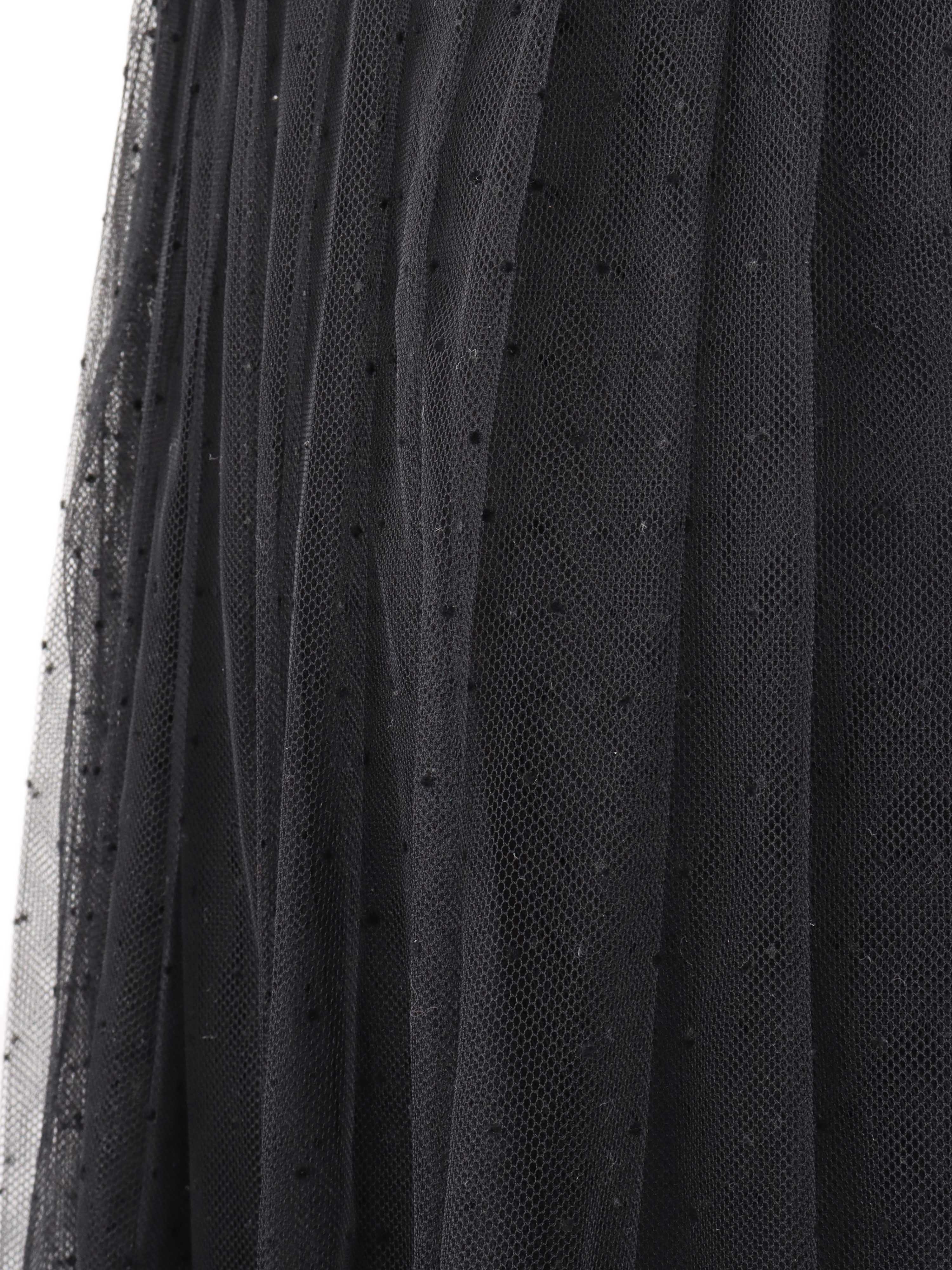 Dior Black Tulle Skirt.