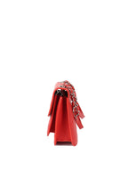 Chanel Red Quilted Two-tone CC Flap Bag.
