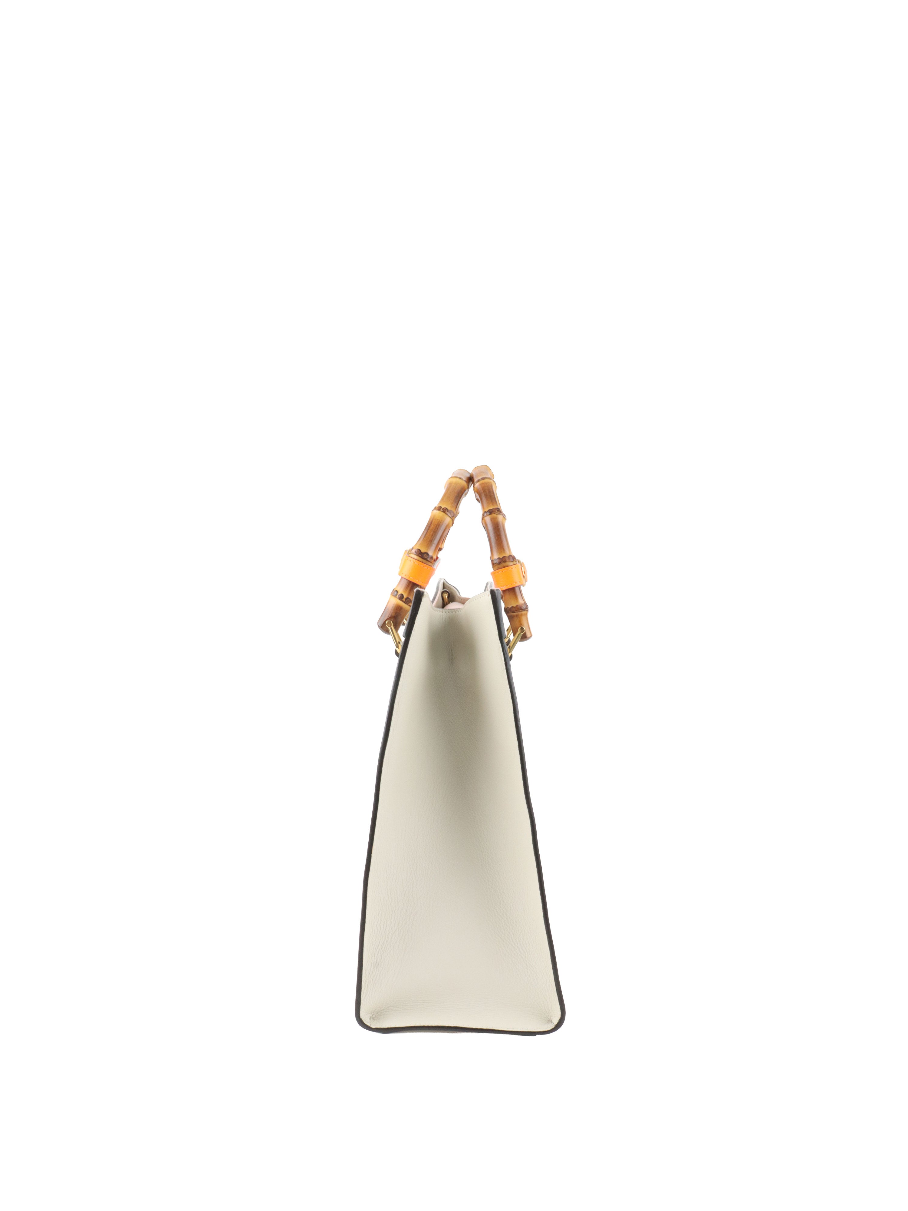 Gucci White Diana Large Tote Bag