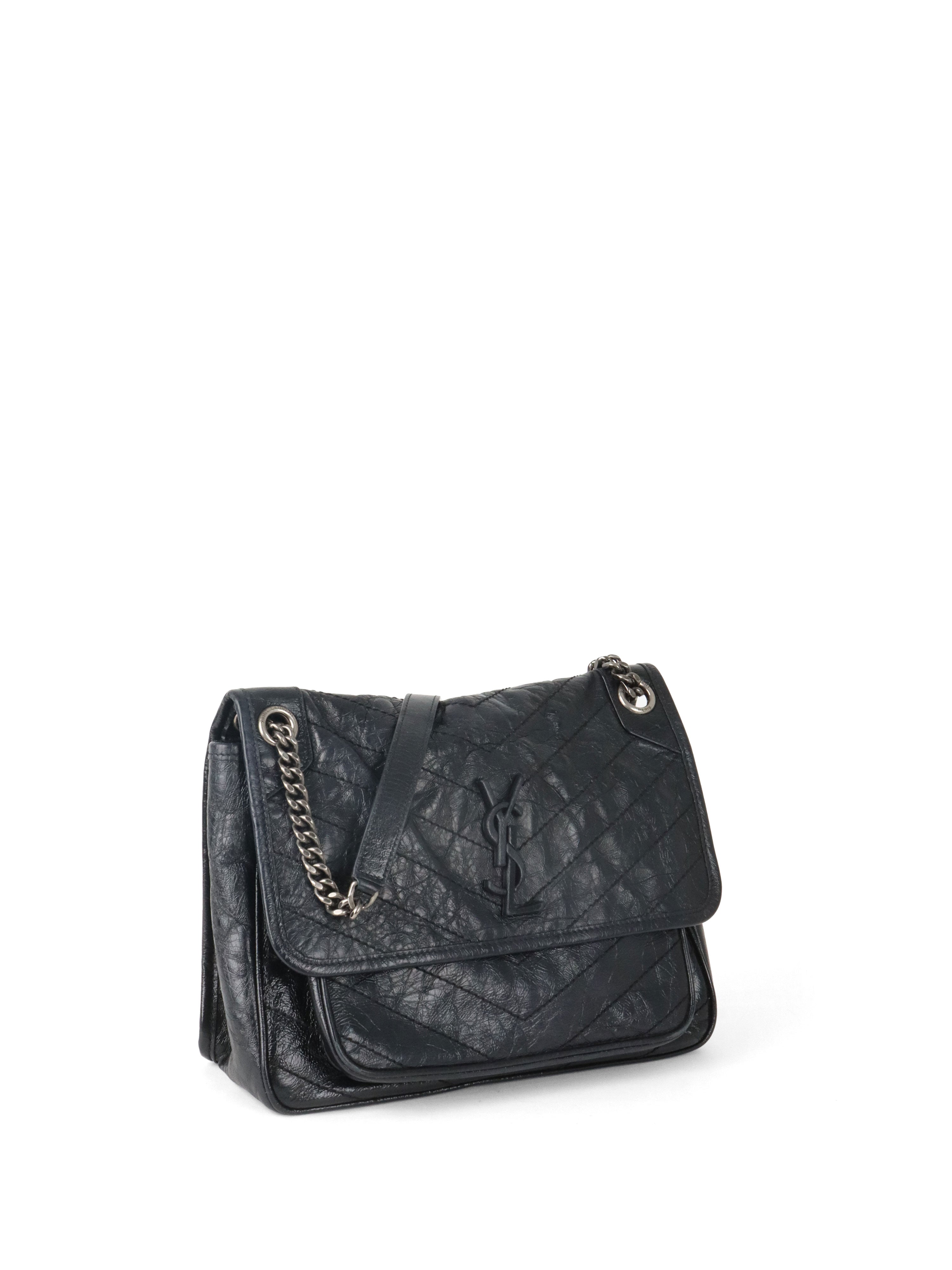 Saint Laurent Black Medium Niki Bag.