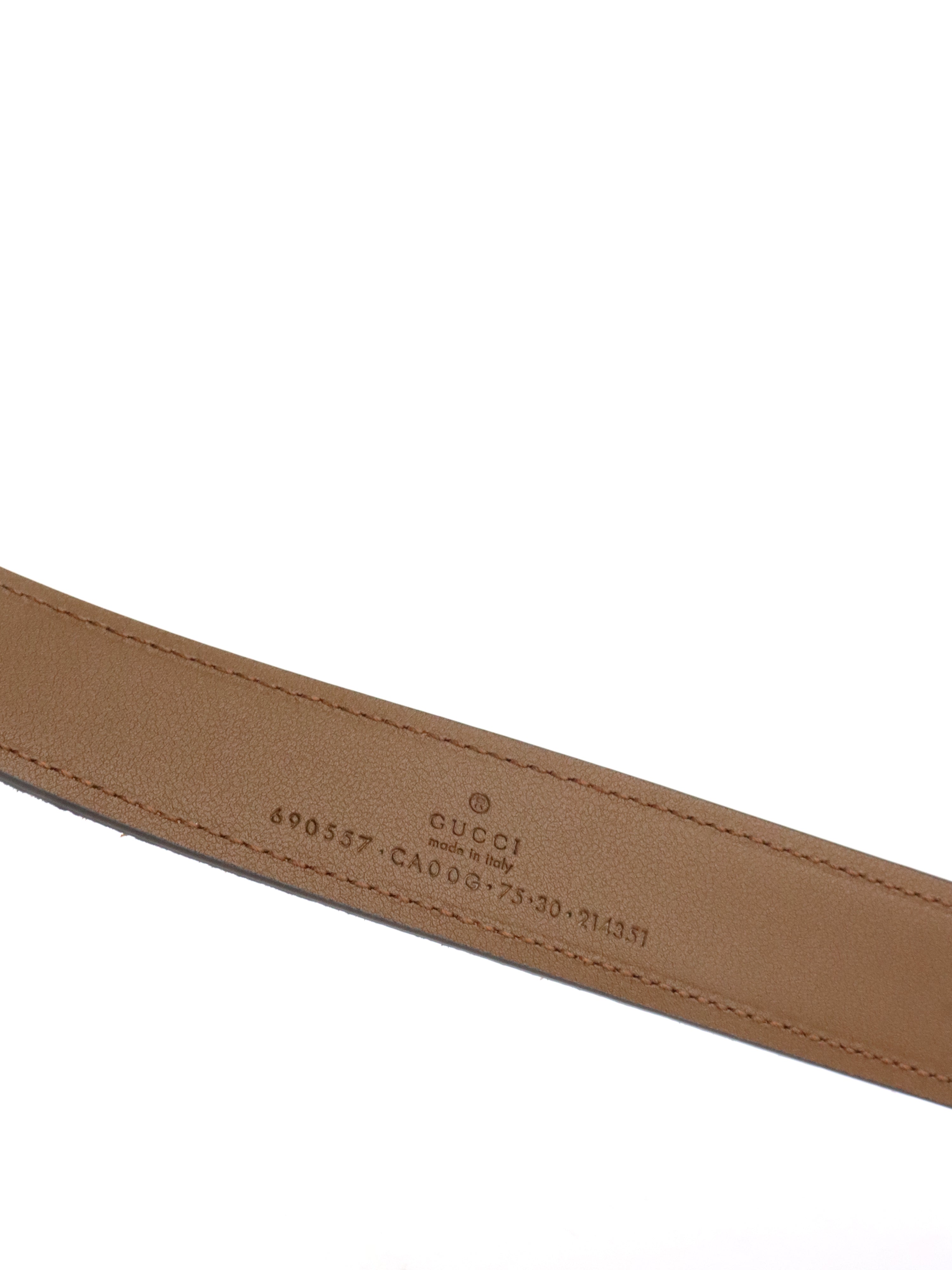 Gucci Blondie Tan Suede Belt Size 75