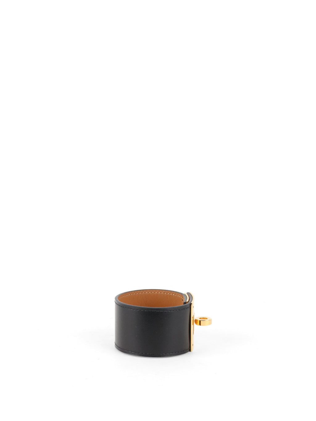 Hermes Noir Kelly Dog Bracelet T3 GHW