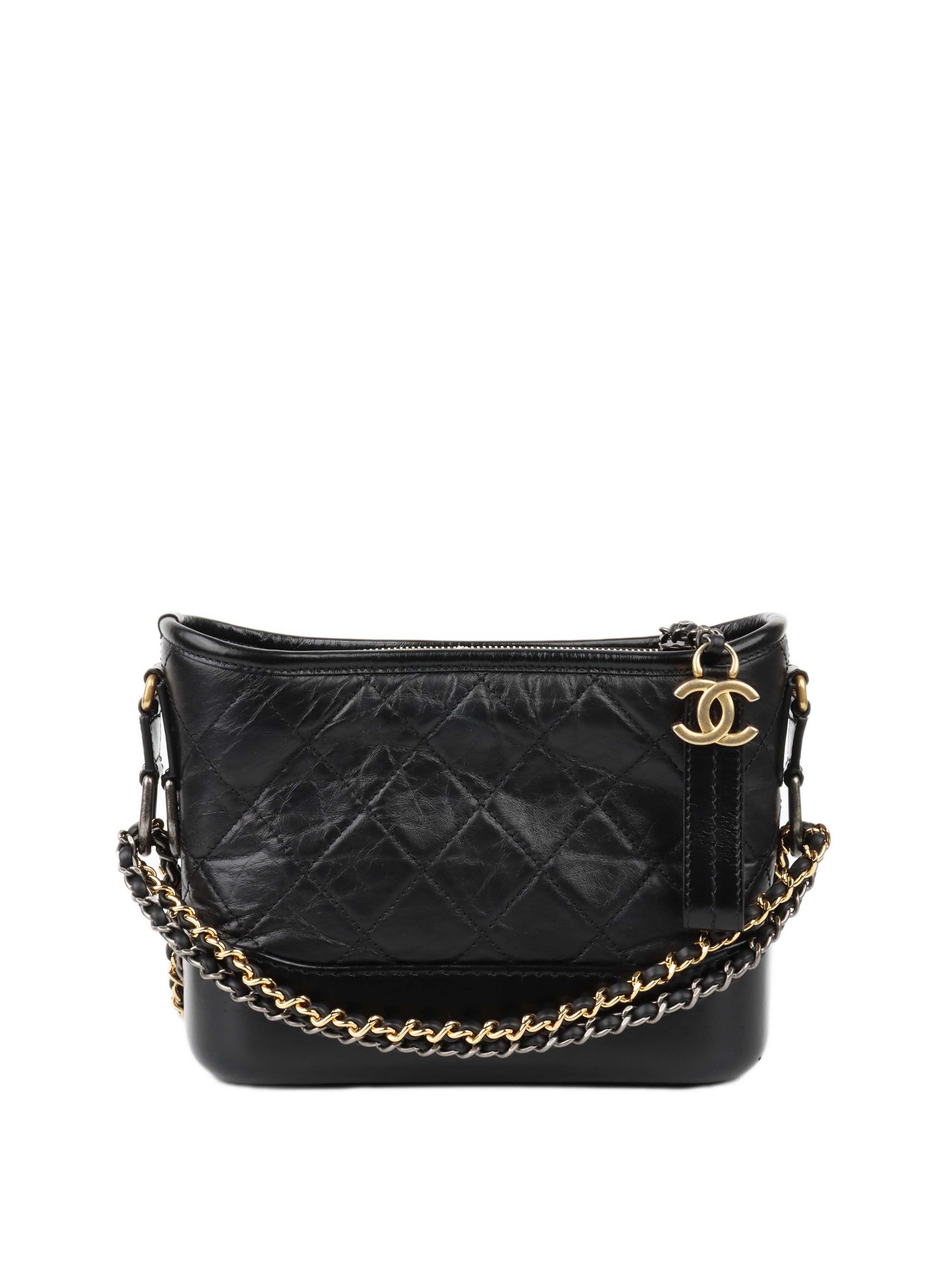 Chanel Small Black Gabrielle Shoulder Bag.