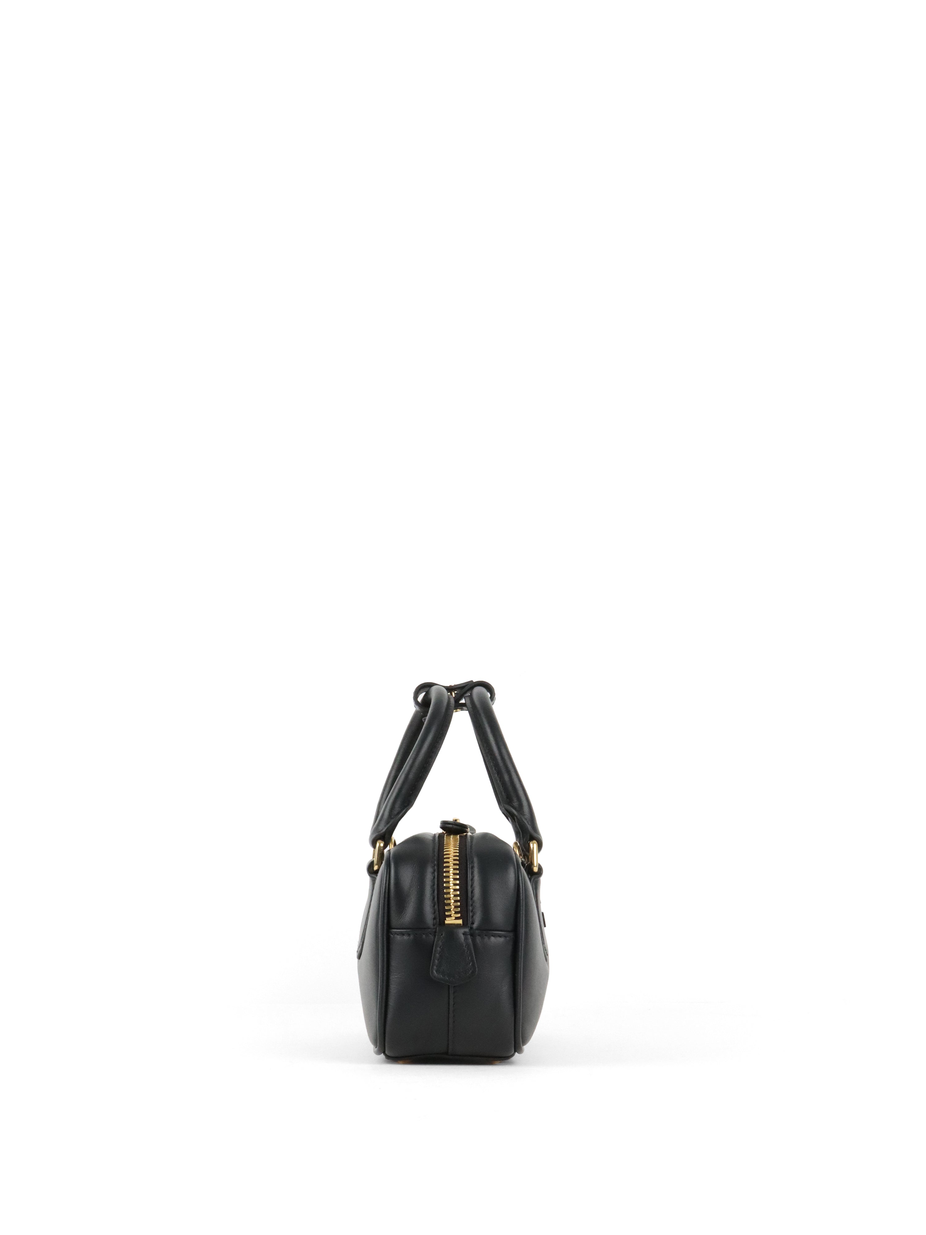 Miu Miu Black Small Arcadie Leather Bag