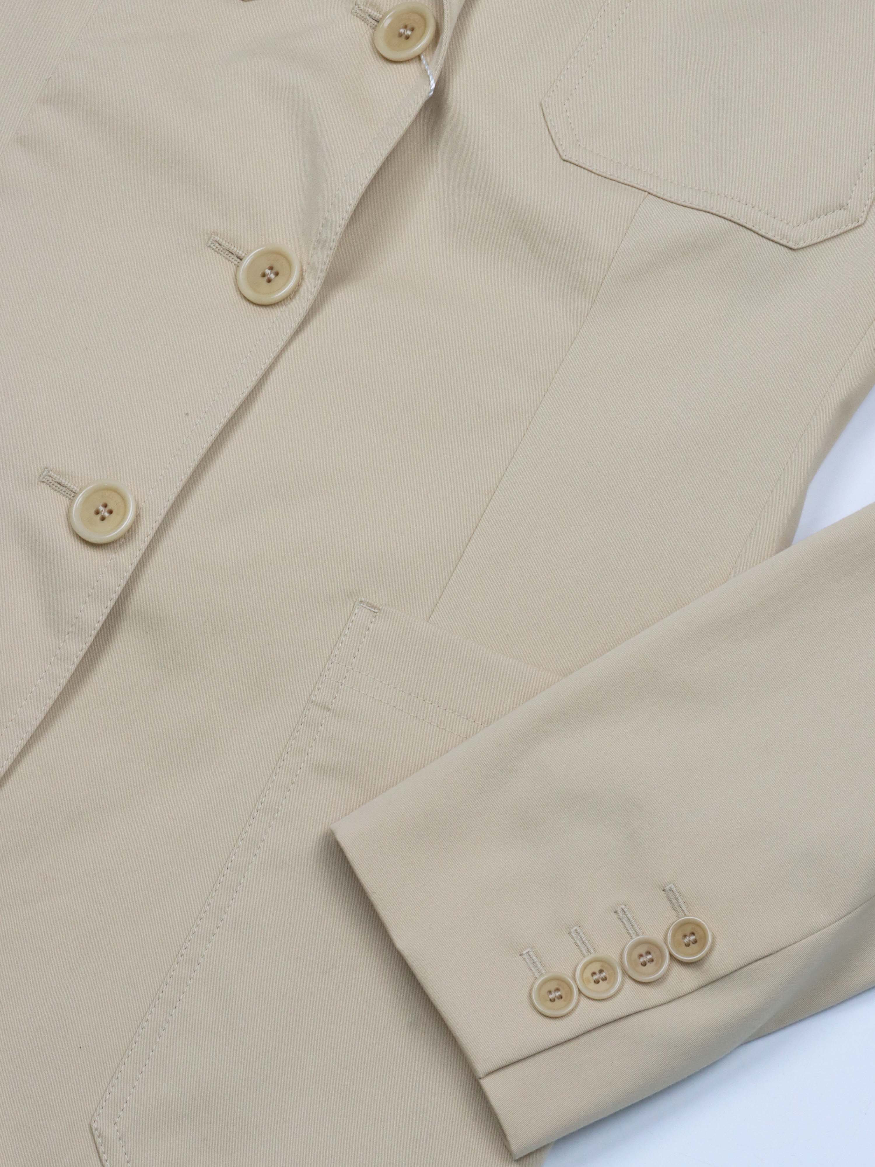 Max Mara Single-Breasted Cotton Blazer