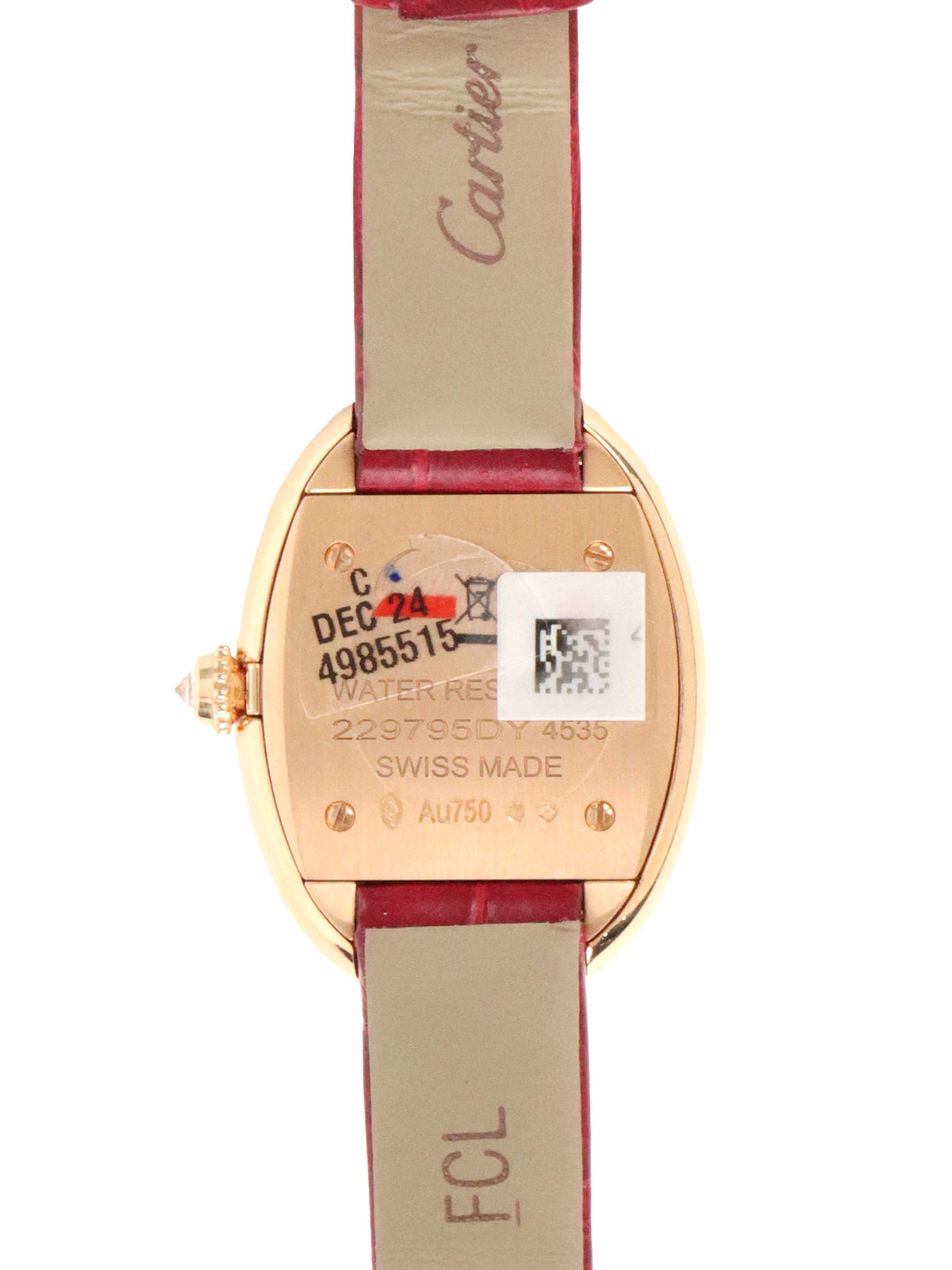 Cartier Rose Gold with Diamonds Baignoire Quartz Watch, Small Model