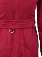 Burberry Red Cashmere Coat.