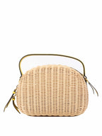 Prada Odette Yellow Wicker Bag.