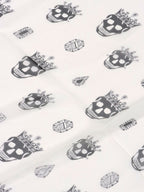 Alexander McQueen Multi Skulls Black and White Silk Scarf