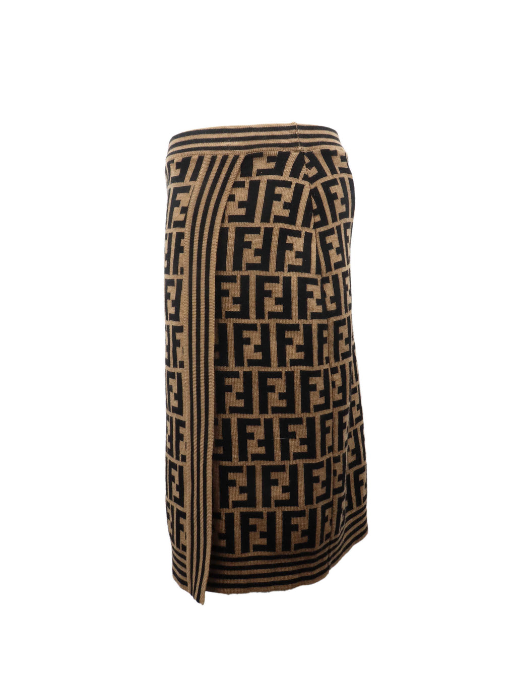 Fendi Zucca Vintage Wool Skirt.