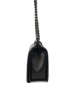 Chanel So Black Medium Lambskin Boy Bag.