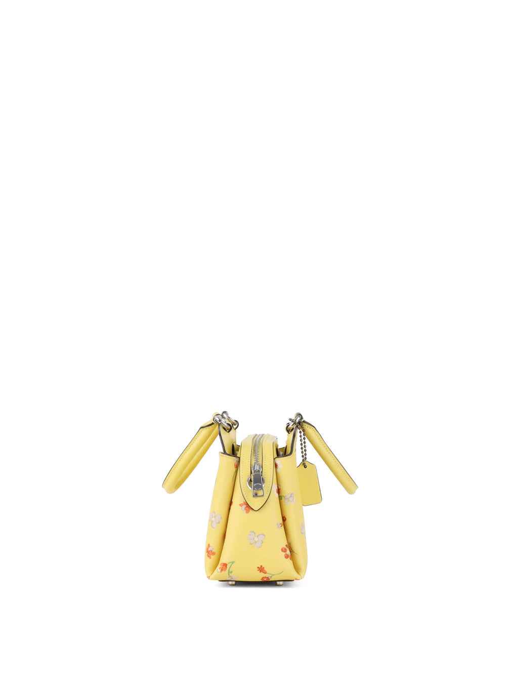 Coach Yellow Mini Lillie Carryall with Mystical Floral Print