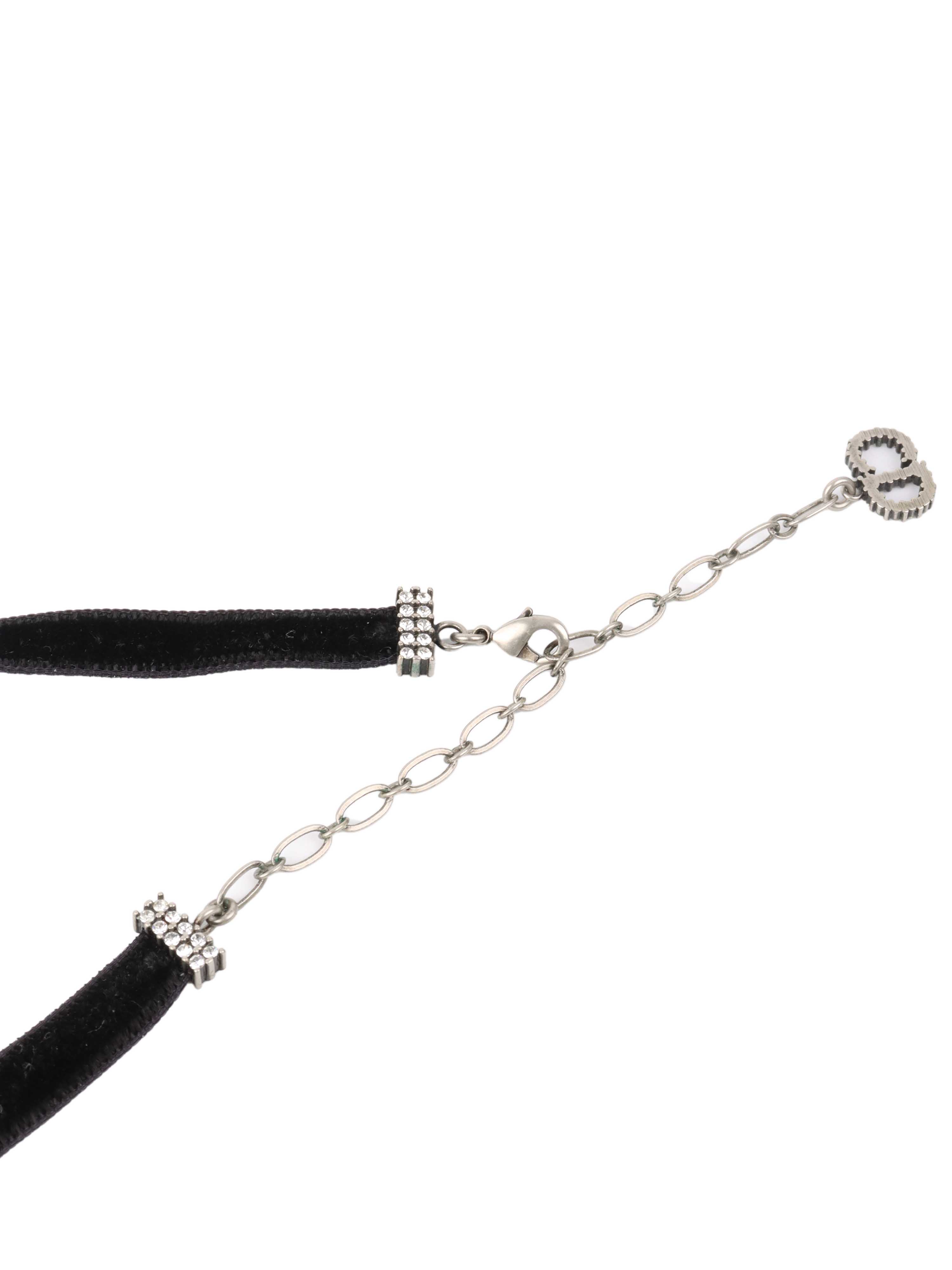 Dior Black Velvet J'Adior Choker.