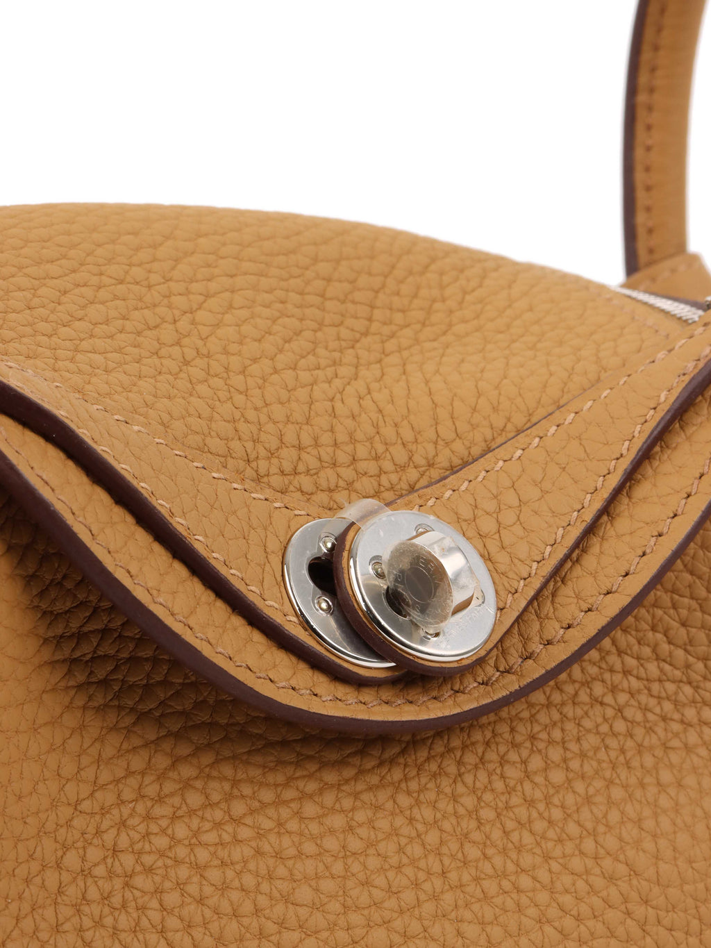 Hermes Mini Lindy Biscuit PHW.
