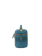 Dior Deep Blue Travel Vanity Case with Shoulder Strap.