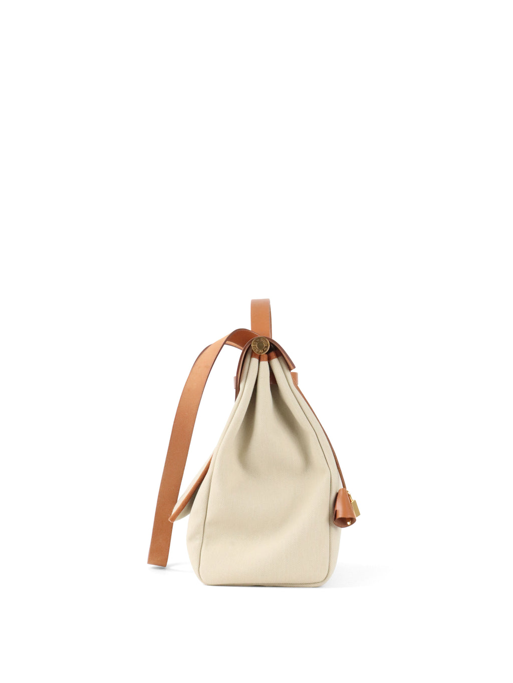 Hermes Ecru/ Beige/ Fauve Herbag Messenger 39 Bag U Stamp