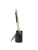Gucci Black Small GG Marmont Camera Bag.