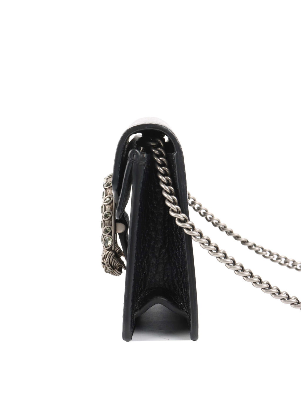 Gucci Black Super Mini Dionysus Bag.
