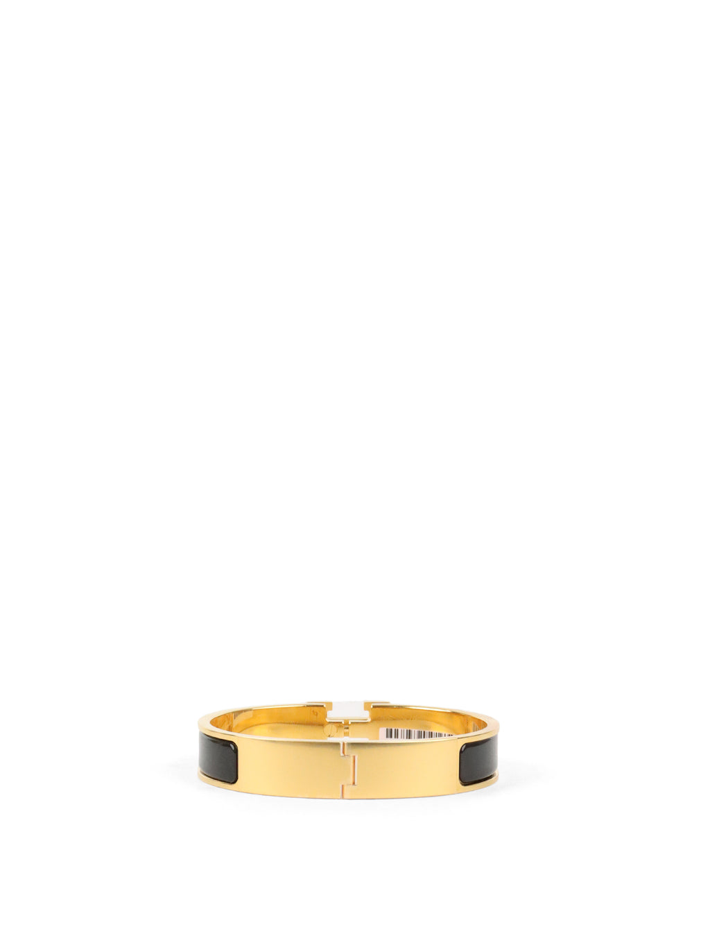 Hermes Noir Clic H Bracelet GHW