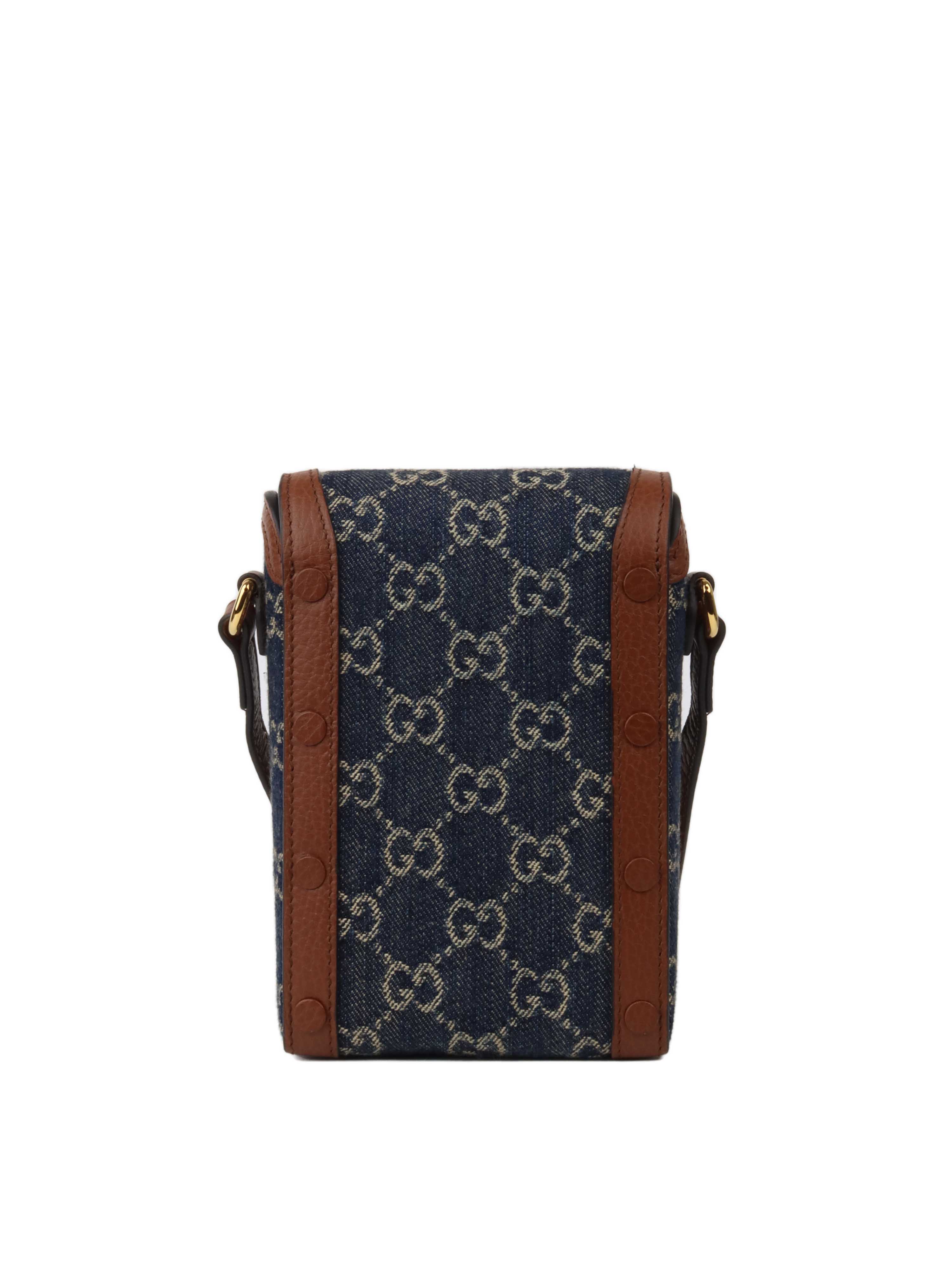 Gucci Denim 1955 Horsebit Phone Bag. Votre Luxe